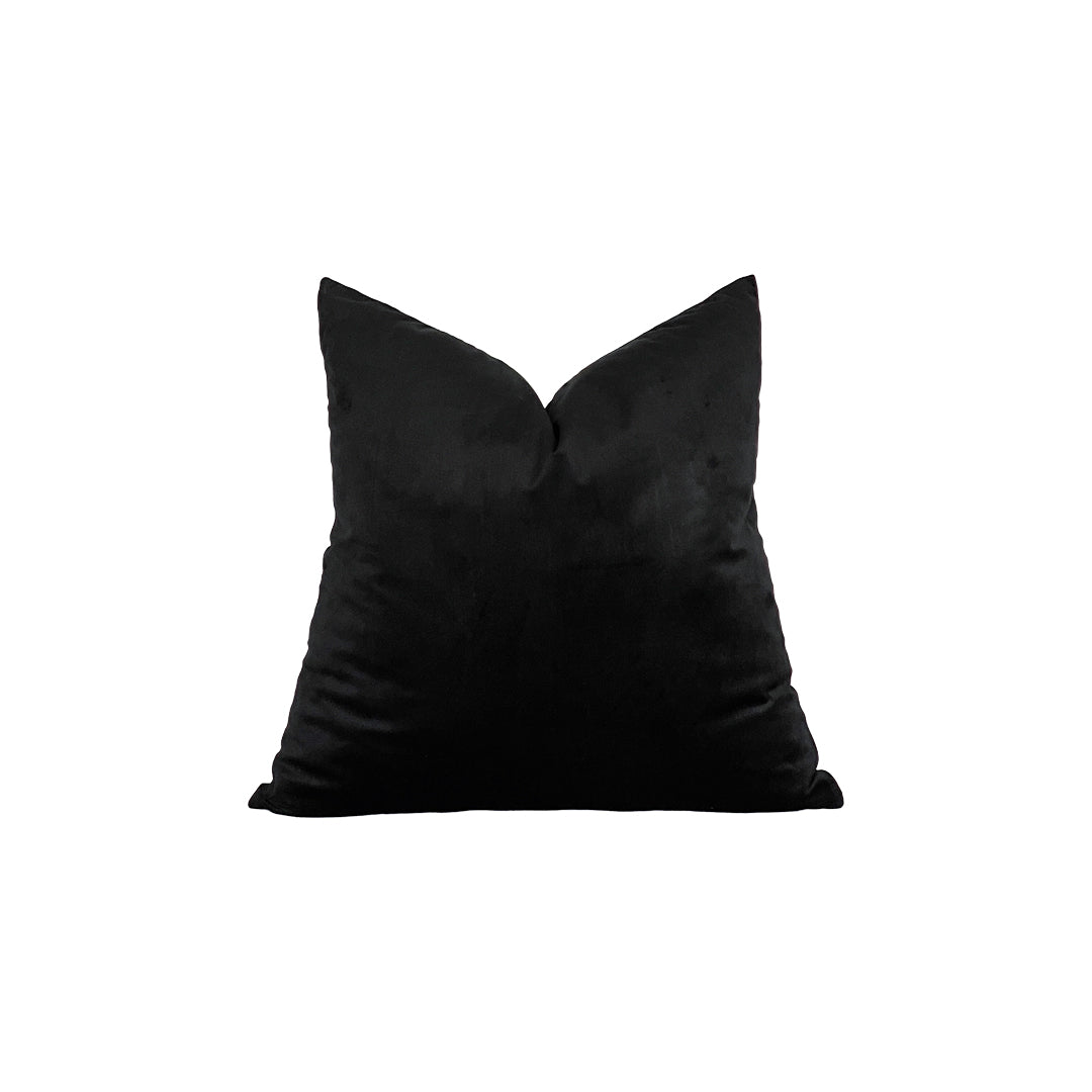 black velvet square pillow