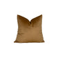 palm gold velvet square pillow