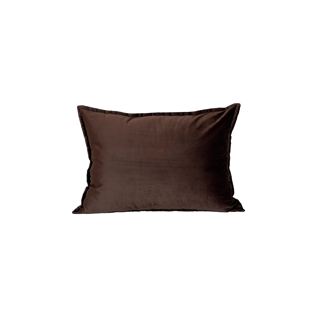 DARK BROWN VELVET LUMBAR WITH SHORT FLANCE