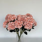 Coral Silk Hydrangeas short stem
