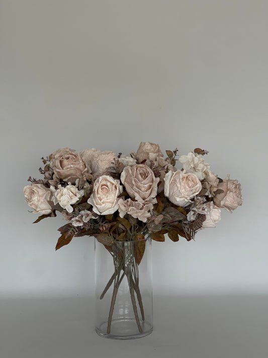 Oversized Roses Sepia