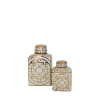 Mandarin Porcelain Carafe with Lid | Large & Small - Pair