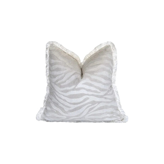 Mansfield Park cushion cover – ivory square pillow, 22 x 22 in