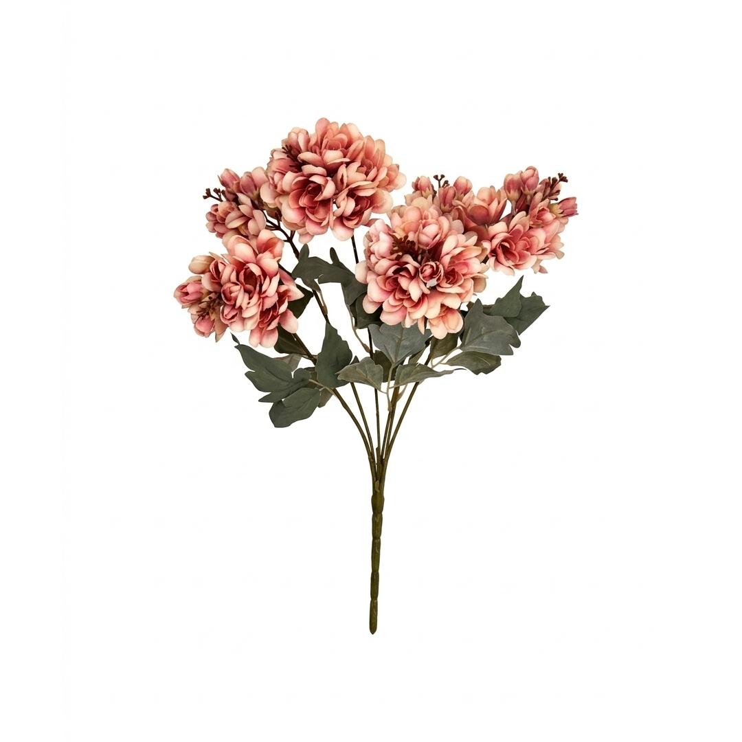 Cream & Blush Peonies, a bunch of faux cream peonies tipped in blush pink with sage leaves