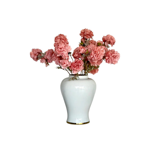 Coral Pink Peonies faux florals by Bohemia Lifestyle